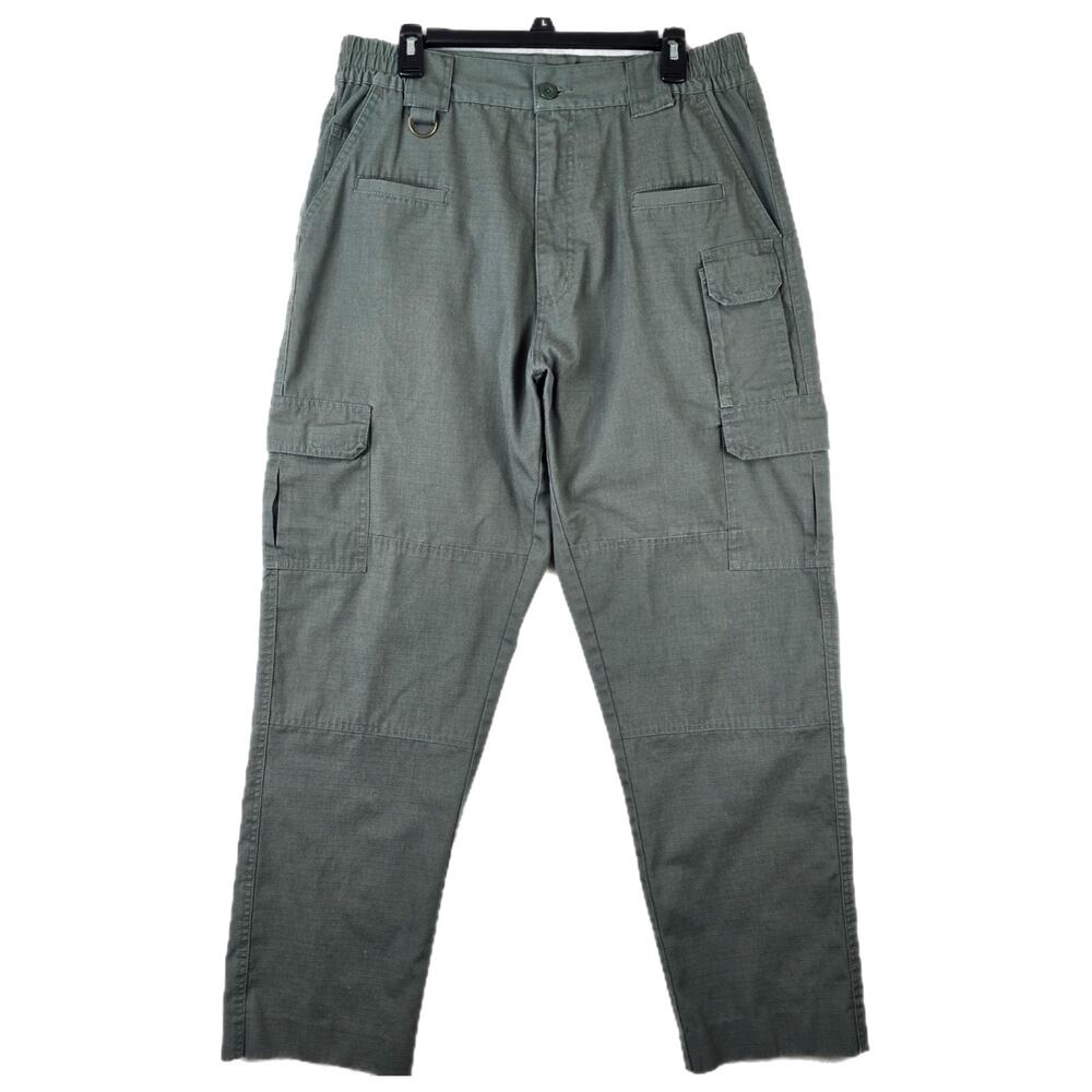 Vintage First Class Green Cargo Ripstop Pants Mens Size 38 R Regular 34x31